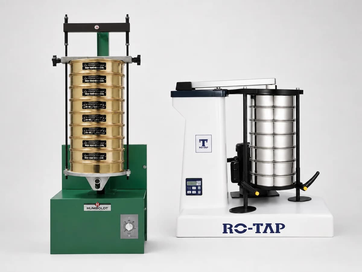 Laboratory sieves and sieve shaker systems